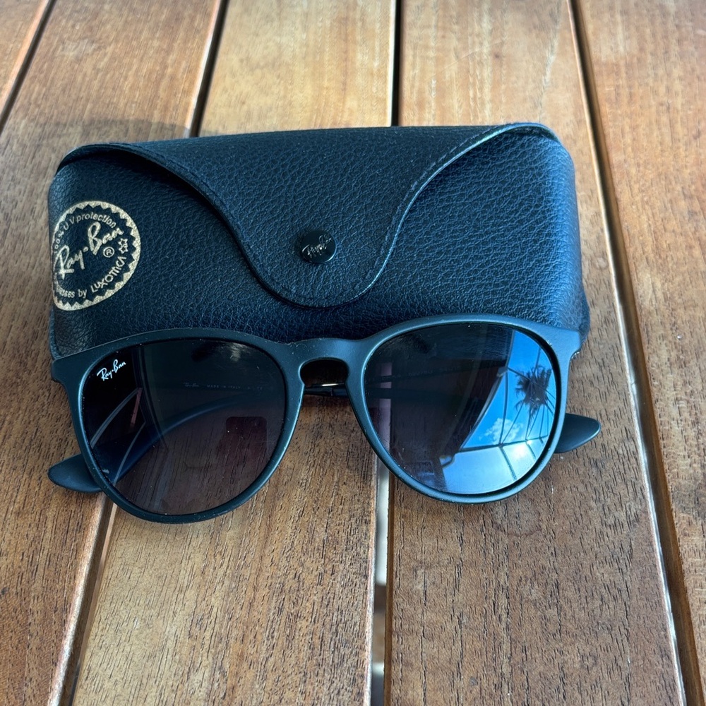 Ray-Ban Black Frame Sunglasses with Case
